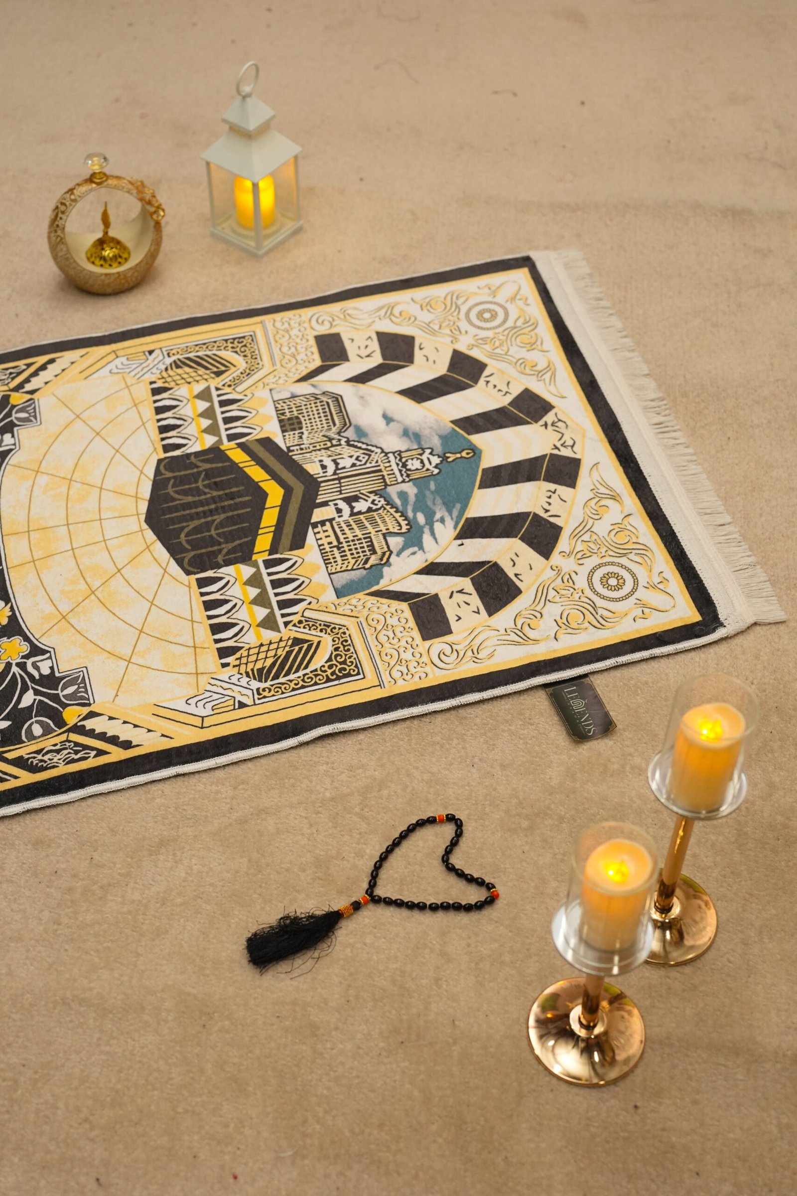 3D AL HARAM series Mustard Gold - Image 2