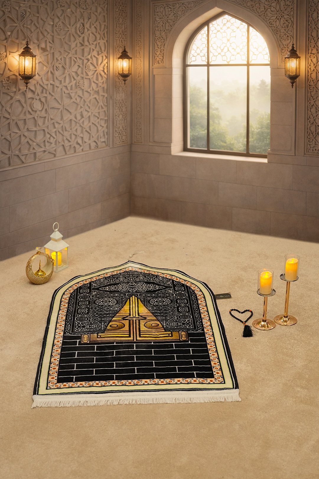3D AL HARAM series gold Charcoal Black