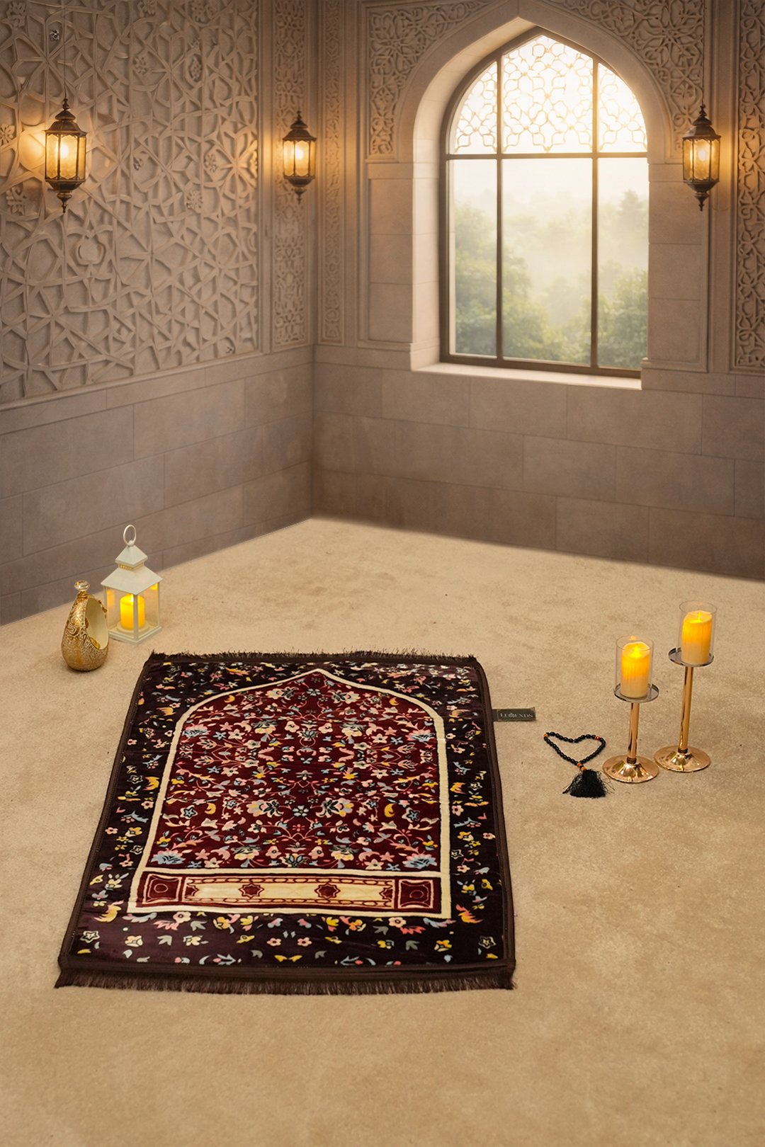 AL NOOR SERIES Maroon & Brown