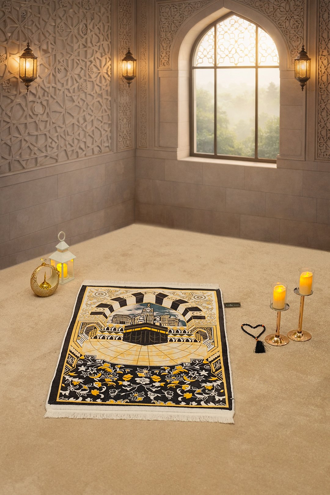 3D AL HARAM series Mustard Gold